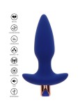 Dop Anal Vibrator cu Telecomanda The Sparkle ToyJoy, Albastru - 24 Variatii