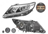 Far Kia Sorento (Xm), 10.2012-12.2014, fata, Stanga, cu LED daytime running light; H7+H7+PY21W; electric; fara motoras;, Depo