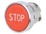 Comutator Apăsare 22mm Roșu