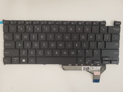 Tastatura Laptop, Asus, ZenBook 14 UM3402, UM3402YA, UM3402YAR, iluminata, neagra, layout US foto
