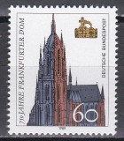 Germania 1989 - Catedrala din Frankfurt - A 750-a aniversare, MNH