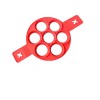 Forma Silicon Clatite/Oua Flippin Fantastic, Rosu, Floare/Cerc, 1 buc - Ustensile Gatit
