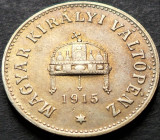 Cumpara ieftin Moneda istorica 10 FILLER - UNGARIA (AUSTRO-UNGARIA), anul 1915 * cod 3748, Europa