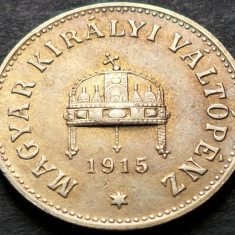 Moneda istorica 10 FILLER - UNGARIA (AUSTRO-UNGARIA), anul 1915 * cod 3748