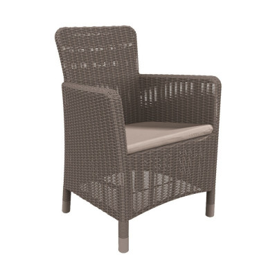 KETER. Scaun imitatie rattan bej Trenton foto