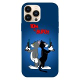Husa compatibila cu Apple iPhone 14, Viceversa, model Tom vs Butch , Silicon, TPU, Transparent, Carcasa
