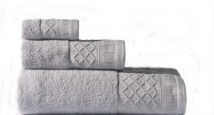 Set de 3 prosoape baie Valentini Bianco Square Alb foto