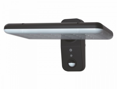 Aplica solara LED reglabila FLAT 15W 2000lm 4000K neagra , 3000K, 4000K, 6000K ( CCT selectabil ) IP65 foto