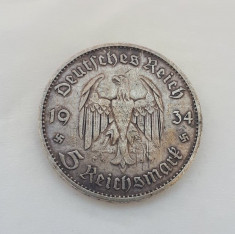 Germania - 5 Reichsmark 1934 A (Argint) foto
