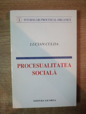 PROCESUALITATEA SOCIALA de LUCIAN CULDA foto