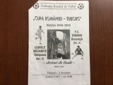 program meci fotbal UMT timisoara - dinamo bucuresti cupa romaniei tuborg 1998 - 1999 federatia romana de fotbal fan sport