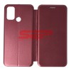 Husa Flip Cover OPPO A53, Protectie integrala, Tip carte, Piele ecologica, Culoare Wine