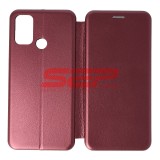 Husa Flip Cover OPPO A53, Protectie integrala, Tip carte, Piele ecologica, Culoare Wine