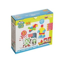 Set constructii 33 piese cuburi ANDY Burak Toys