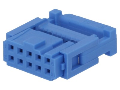 Conector IDC mamă 10 pini aurit foto