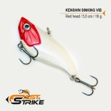 Vobler Fast Strike Kenshin Sinking Vib, Red Head 005, 5.5cm, 18g