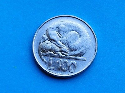 100 Lire 1975 San Marino-UNC-RAR foto