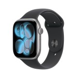 Apple watch series 11&nbsp;gps + cellular 46mm space grey aluminium case with black sport band