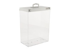 Cutie transparenta antifurt, multifunctionala, cu carlig, SAFER BOX MULTIFUNCTION
