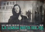 Afiș original de film : &quot; La Lunga Notte Del &#039;43 &quot; ( Italia, 1960 )