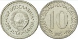 Iugoslavia 1987 - 10 dinari, circulata