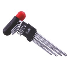 Set 9 chei tip imbus stea TORX, cu maner, T10 - T50, lungime 90 - 220 mm