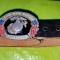 G261-Pafta vintage United States Marines Retired cu curea Mexico firma Siskiyou Buckle Co V6 USA 1992 Oregon. Metal colorat.