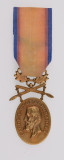 Medalia Barbatie si Credinta clasa I cu spade, panglica inlocuitor