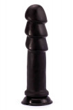 Cumpara ieftin Dildo Clasic King-Sized Anal Ripples, Negru, 28.5 cm