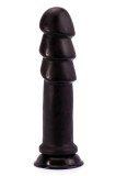 Dildo Clasic King-Sized Anal Ripples, Negru, 28.5 cm, Lovetoy