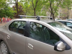 Bare transversale DEDICATE Portbagaj Aluminiu oval DACIA Logan Sandero I II 1 2 foto