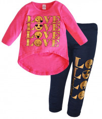 Compleu Love Smiley cu bluza asimetrica foto