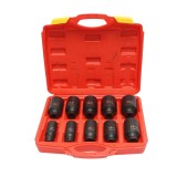 Trusa cap tubulare de impact Breckner Germany 10 piese, dimensiuni 22-41 mm, Cr-V