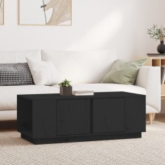 Gossi masuta de cafea, negru, 110x50x40 cm, lemn masiv de pin