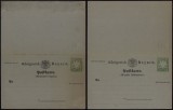 Germany Bavaria - Postal History Rare Old Postcard + Reply UNUSED DB.227