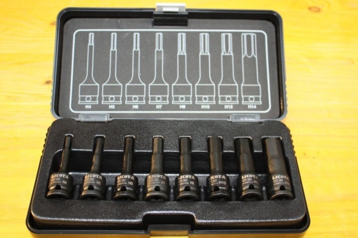 Set Chei Imbus Impact, Tubulare, 3/8&quot;, H4-H14, Profesionale Cr-Mo