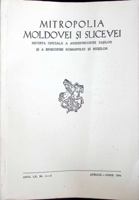 MITROPOLIA MOLDOVEI SI SUCEVEI. REVISTA OFICIALA A ARHIEPISCOPIEI IASILOR SI A EPISCOPIEI ROMANULUI SI HUSI-262648