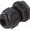 Presetupa poliamida, PG9, IP66, IP68, ALPHA WIRE - PPC9 BK080