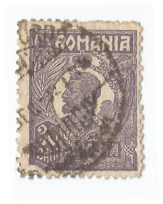 *Romania, LP 72/1929, Ferdinand - uzuale, 30 bani violet, eroare 1, oblit. foto
