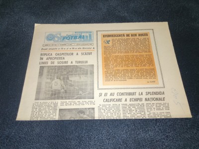 ZIARUL SPORTUL SUPLIMENT FOTBAL 8 DECEMBRIE 1989 foto
