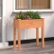 vidaXL Jardinieră cu căptușeală, maro, 71x37x76 cm, lemn masiv de brad 364231