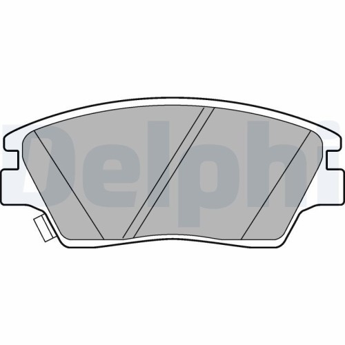 Set placute frana fata DELPHI, Ssangyong TIVoli, 01.2015-, Xlv Suv, 04.2016-, Fata; puntea fata