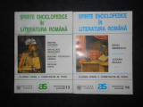 FLOREA FIRAN - SPIRITE ENCICLOPEDICE IN LITERATURA ROMANA 2 volume, Alta editura