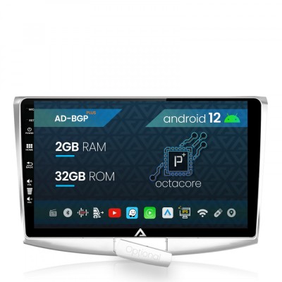 Navigatie Volkswagen Passat B6 B7 CC, Android 12, P-Octacore 2GB RAM + 32GB ROM, 10.1 Inch - AD-BGP10002+AD-BGRKIT025 foto