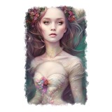 Sticker decorativ Printesa, Roz, 85 cm, 11374ST