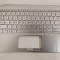 Carcasa superioara cu tastatura palmrest Laptop, Asus, VivoBook 14 X420U, X420UA, X420F, X420FA, 90NB0K01-R32US0, iluminata, argintie, layout US