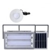 Lampa LED Portabila cu Panou Solar si Powerbank 3000mAh, Reincarcabila, Generic, Alb/Negru, Utilizare Exterior