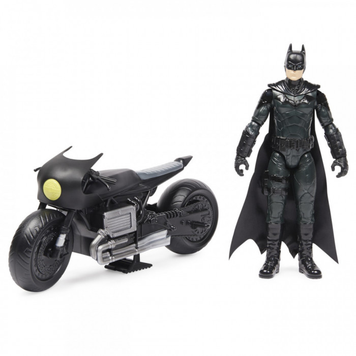 Figurina Batman cu motocicleta 30 cm