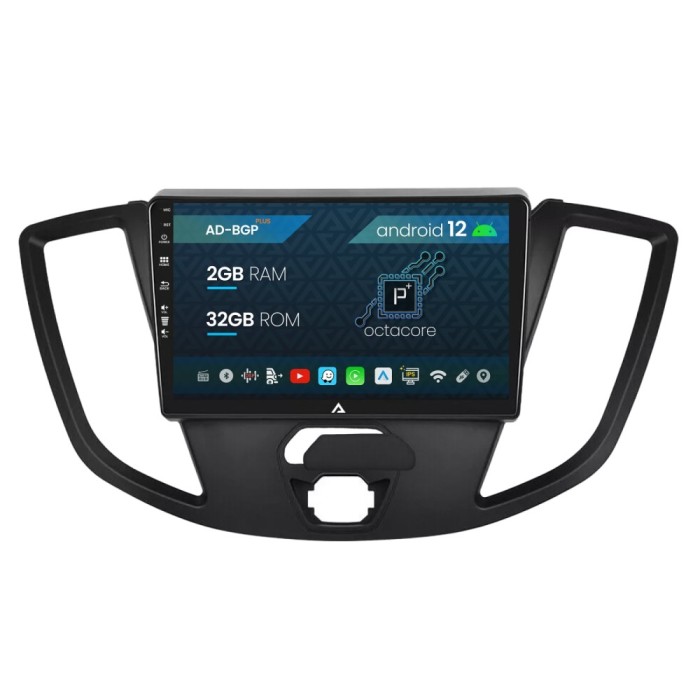 Navigatie Ford Transit (2014-2020), Android 12, P-Octacore 2GB RAM + 32GB ROM, 9 Inch - AD-BGP9002+AD-BGRKIT123V2