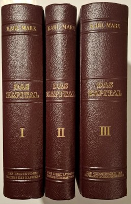 DAS KAPITAL - KARL MARX, VOL. 1 + 2 + 3, Dietz Verlag Berlin, 1953, CARTONATE foto